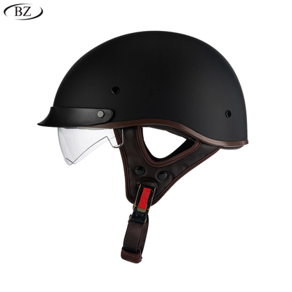 Old School Rider Half-Face Helmet - DOT Approved