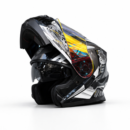 ORZ-162 Full Face Flip-Up Helmet – DOT & ECE Certified