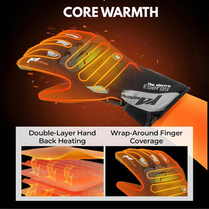 Heated Waterproof Winter Motorcycle Gloves | CE Approved
