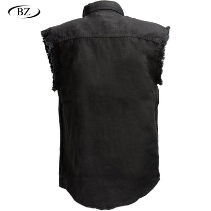 BikerZoneZ Sleeveless Denim Jacket