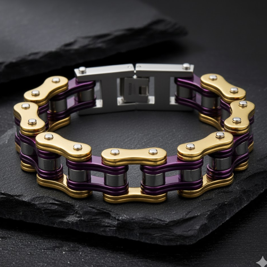 Biker Chain Bracelet – Forged Steel Series
