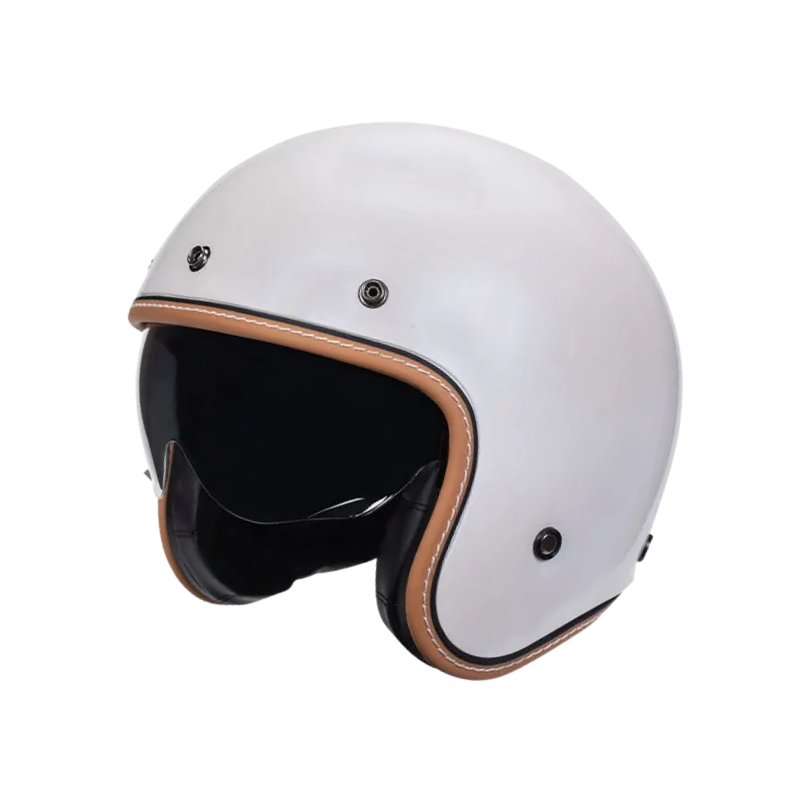 Minimalist Retro Open Face Motorcycle Helmet – DOT & ECE Certified