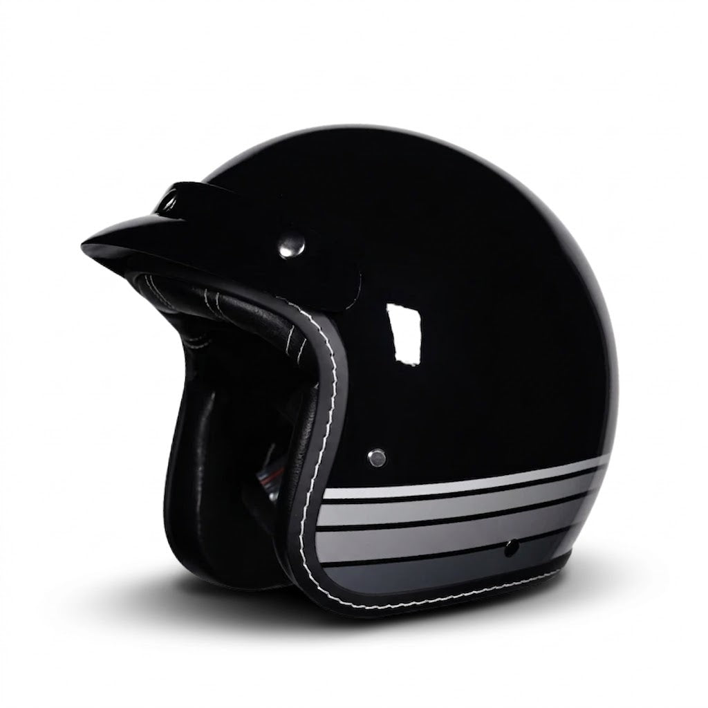 Vintage Open Face Motorcycle Helmet – All-Season Comfort & Protection