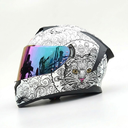 BikerZoneZ Rider Street Dominator Fullface Helmet