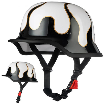 Vintage German Style Half Helmet | DOT Certified