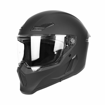 BikerZoneZ Shadow Rider Full Face Helmet – DOT & ECE Approved
