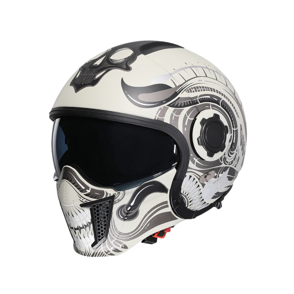 Vintage Full Face Modular Helmet – Dual Visor | DOT & ECE Approved