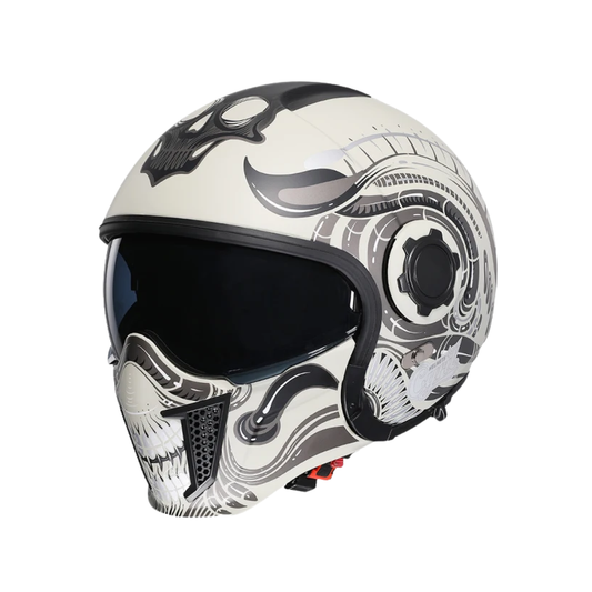 Vintage Full Face Modular Helmet – Dual Visor | DOT & ECE Approved