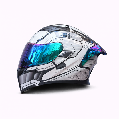 Motorcycle Helmet ORZ Z-169 Flip-Up Full Face Dual Visor Helmet, DOT & ECE Approved