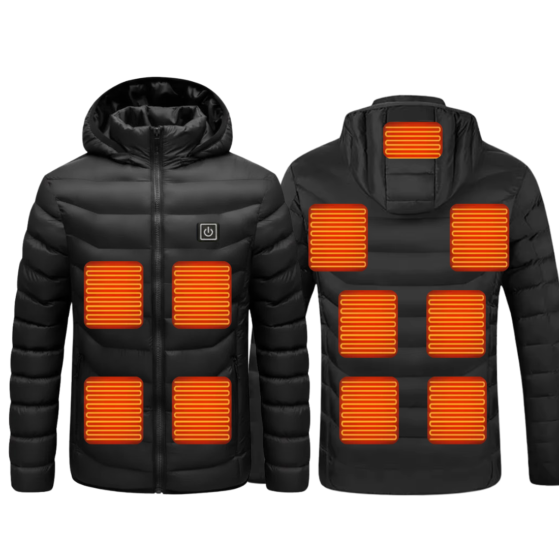 BikerZoneZ™ Multi-level Heated Puffer Jacket | 360° Warmth Technology