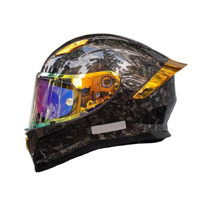 Carbon Fiber Full Face Motorcycle Helmet - DOT Approved