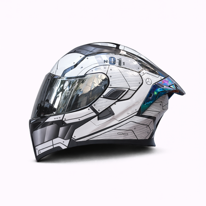 Motorcycle Helmet ORZ Z-169 Flip-Up Full Face Dual Visor Helmet, DOT & ECE Approved