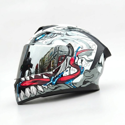 BikerZoneZ Rider Street Dominator Fullface Helmet