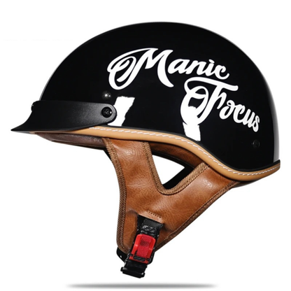 Low Profile Cruiser Half Helmet - DOT and ECE Approved