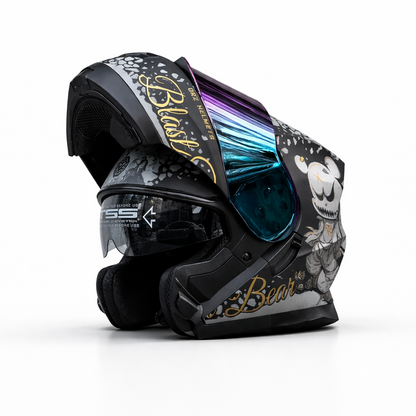 ORZ-162 Full Face Flip-Up Helmet – DOT & ECE Certified