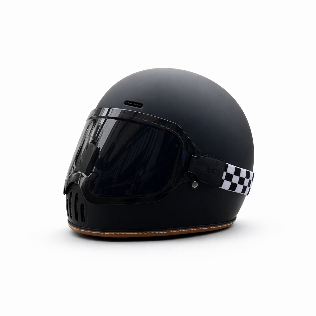 ORZ-729 Retro Full-Face Helmet - DOT & ECE Approved
