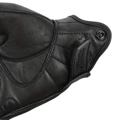 Motorcycle Half Finger Leather Gloves