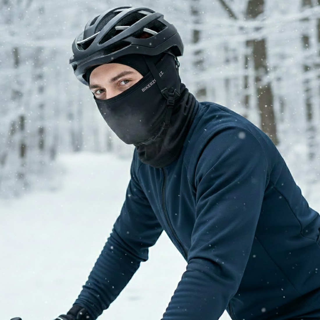 BikerZoneZ Winter Thermal Balaclava – Windproof Fleece Full Face Mask for Motorcycle, Cycling & Snow Sports