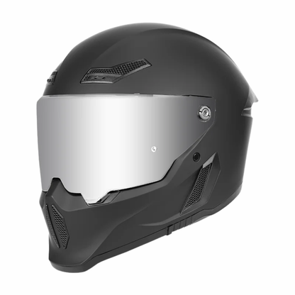BikerZoneZ Shadow Rider Full Face Helmet – DOT & ECE Approved