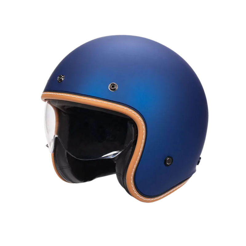 Minimalist Retro Open Face Motorcycle Helmet – DOT & ECE Certified