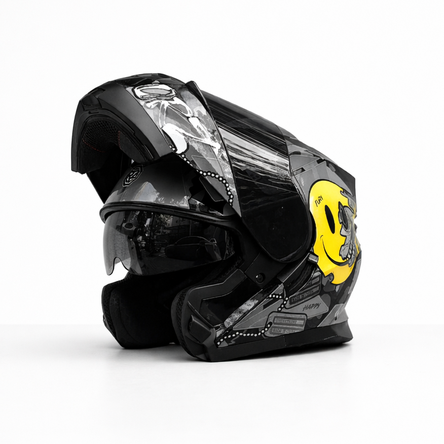 ORZ-162 Full Face Flip-Up Helmet – DOT & ECE Certified