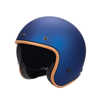Minimalist Retro Open Face Motorcycle Helmet – DOT & ECE Certified