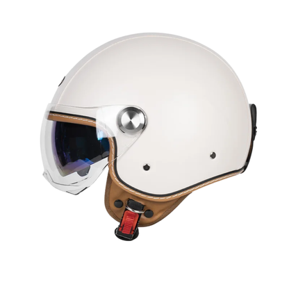 Retro Jet 3/4 Helmet – Open Face Dual Visor DOT/ECE Approved