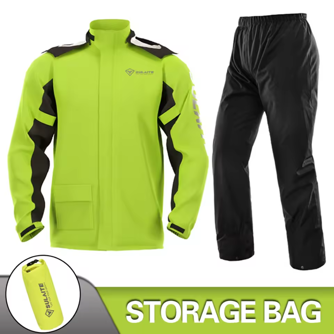 Motorcycle Rain Suit for Riders (Jacket + Pants) – Waterproof, Windproof & Breathable