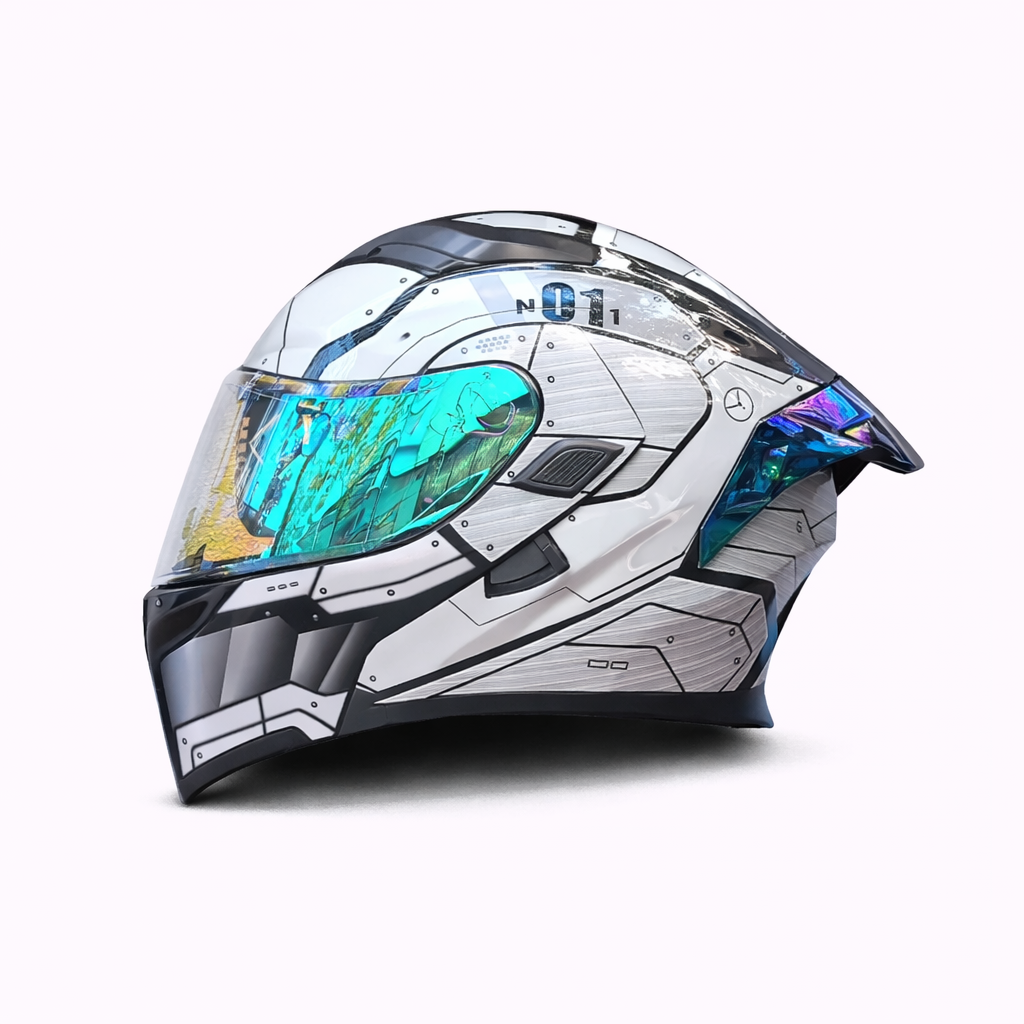 Motorcycle Helmet ORZ Z-169 Flip-Up Full Face Dual Visor Helmet, DOT & ECE Approved