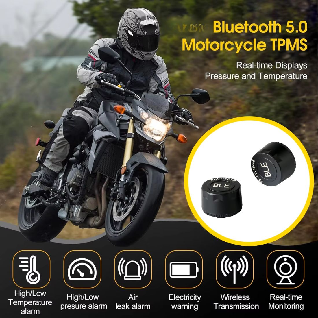 BikerZoneZ Moto Vision TPMS Kit