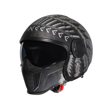 Vintage Full Face Modular Helmet – Dual Visor | DOT & ECE Approved