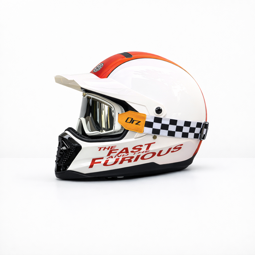 ORZ-918 Retro Full-Face Helmet – DOT & ECE Approved