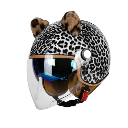 Retro Jet 3/4 Helmet – Open Face Dual Visor DOT/ECE Approved
