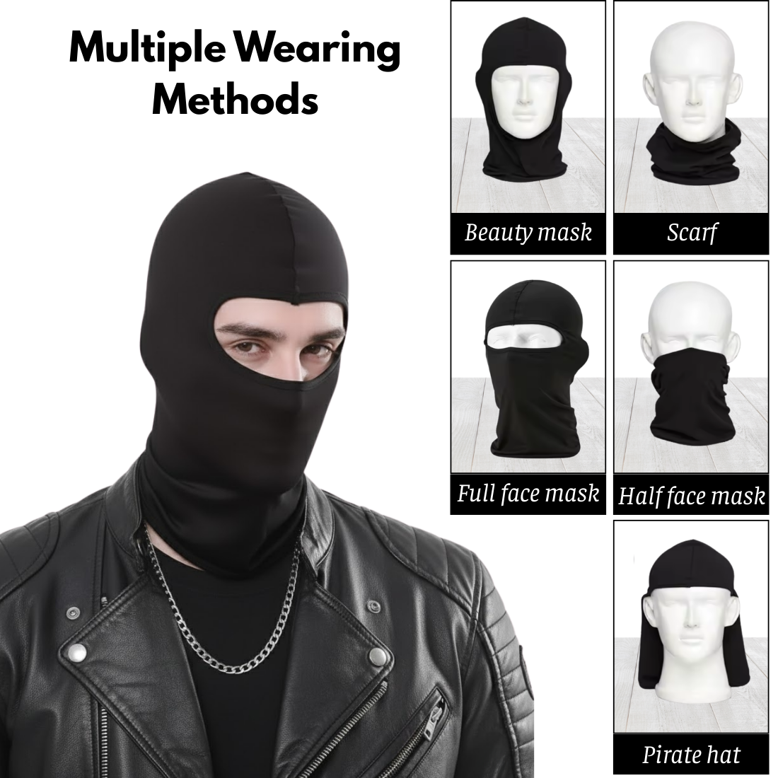 All-Season Rider Face Mask – Breathable, Windproof & UV Protected