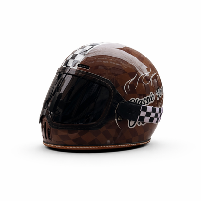 ORZ-729 Retro Full-Face Helmet - DOT & ECE Approved