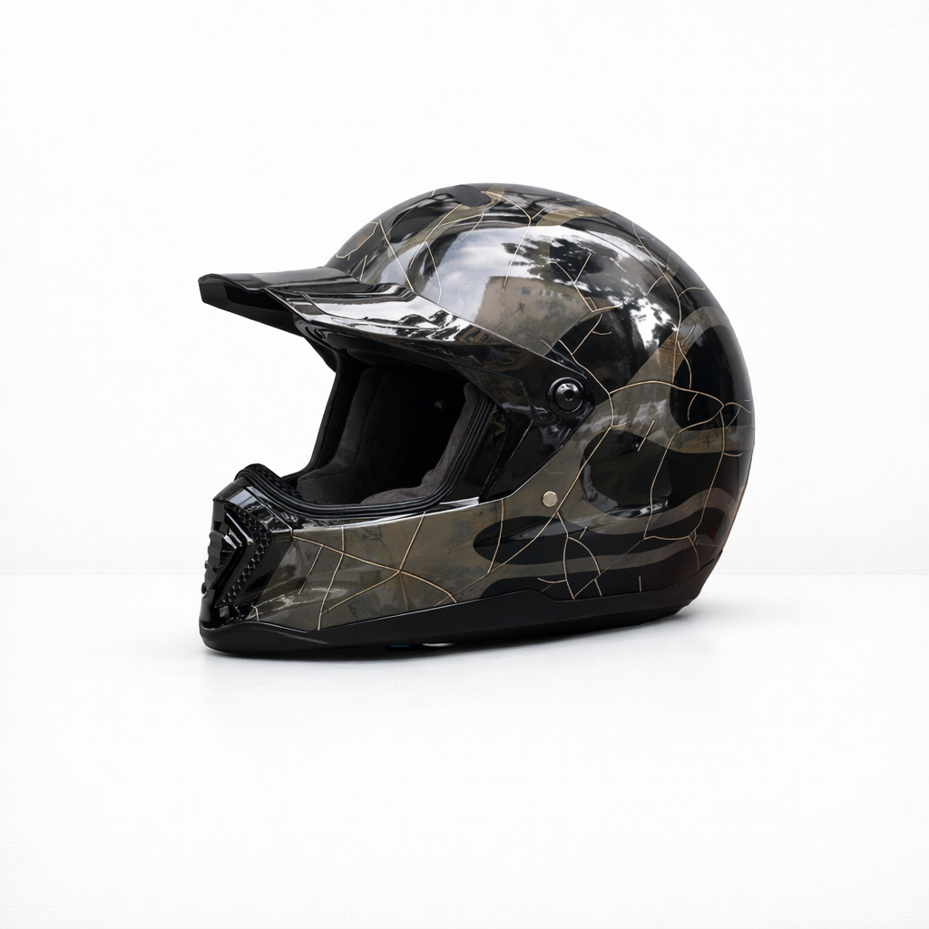 ORZ-918 Retro Full-Face Helmet – DOT & ECE Approved