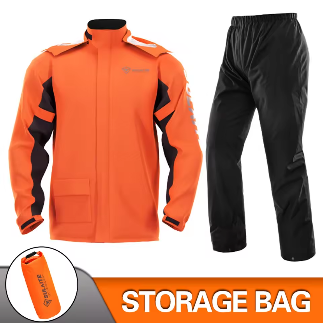 Motorcycle Rain Suit for Riders (Jacket + Pants) – Waterproof, Windproof & Breathable