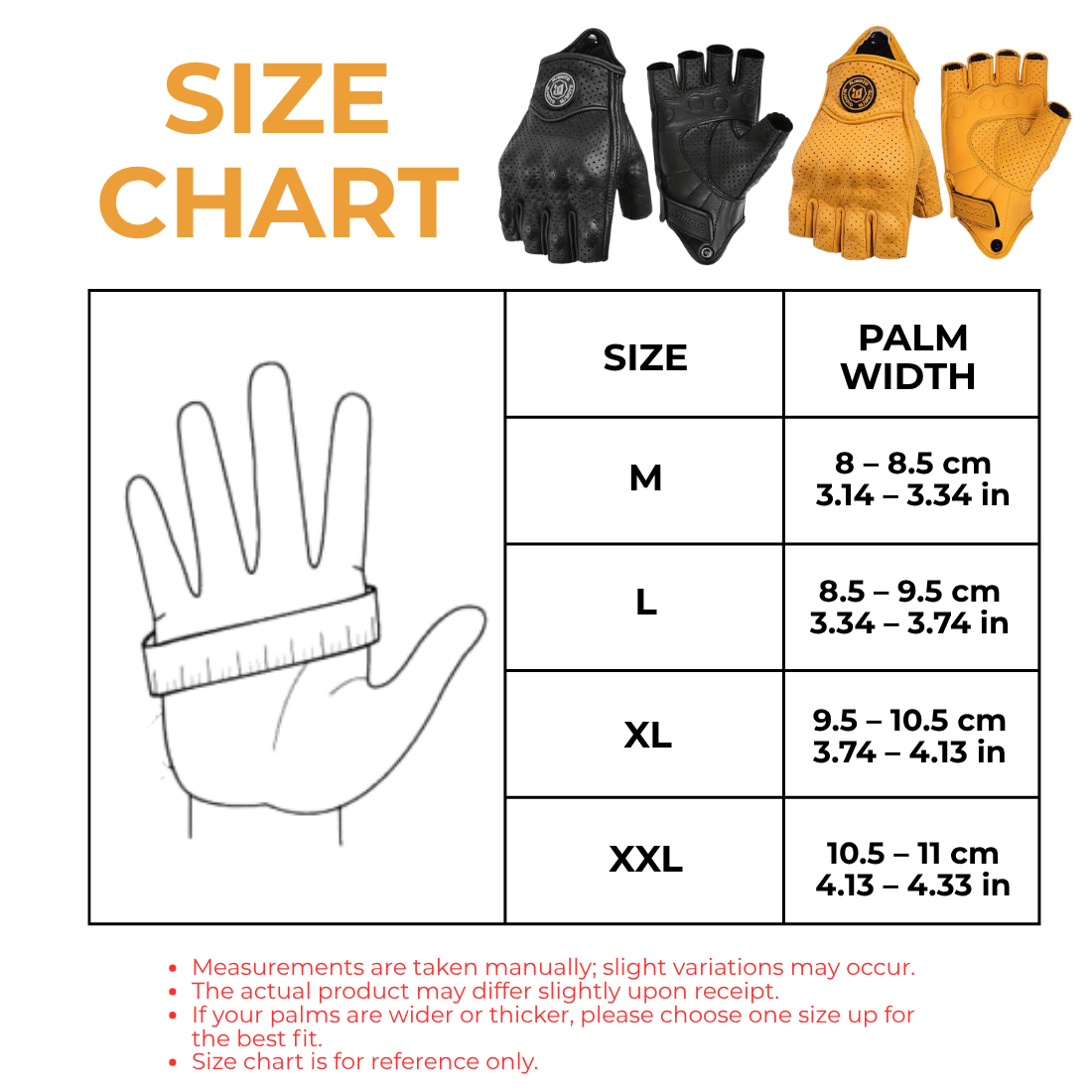 Motorcycle Half Finger Leather Gloves