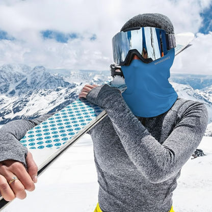 BikerZoneZ Winter Thermal Balaclava – Windproof Fleece Full Face Mask for Motorcycle, Cycling & Snow Sports