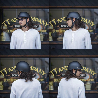Vintage Low-Profile Polo Half Helmet | DOT Certified
