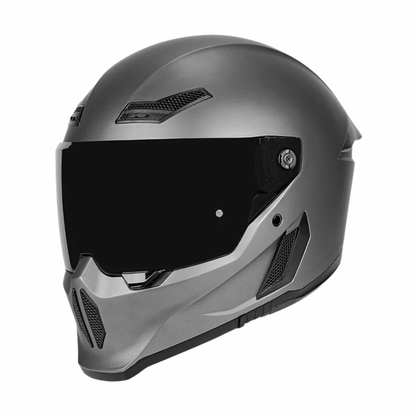 BikerZoneZ Shadow Rider Full Face Helmet – DOT & ECE Approved