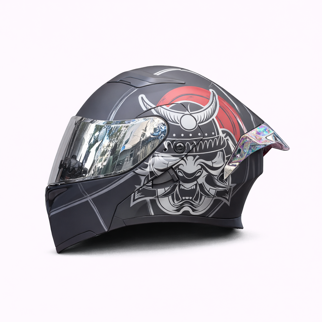 Motorcycle Helmet ORZ Z-169 Flip-Up Full Face Dual Visor Helmet, DOT & ECE Approved