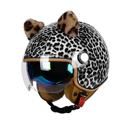 Retro Jet 3/4 Helmet – Open Face Dual Visor DOT/ECE Approved