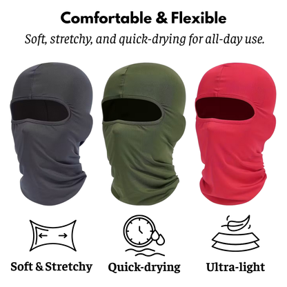 All-Season Rider Face Mask – Breathable, Windproof & UV Protected