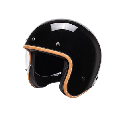 Minimalist Retro Open Face Motorcycle Helmet – DOT & ECE Certified