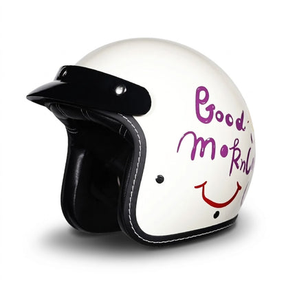 Vintage Open Face Motorcycle Helmet – All-Season Comfort & Protection