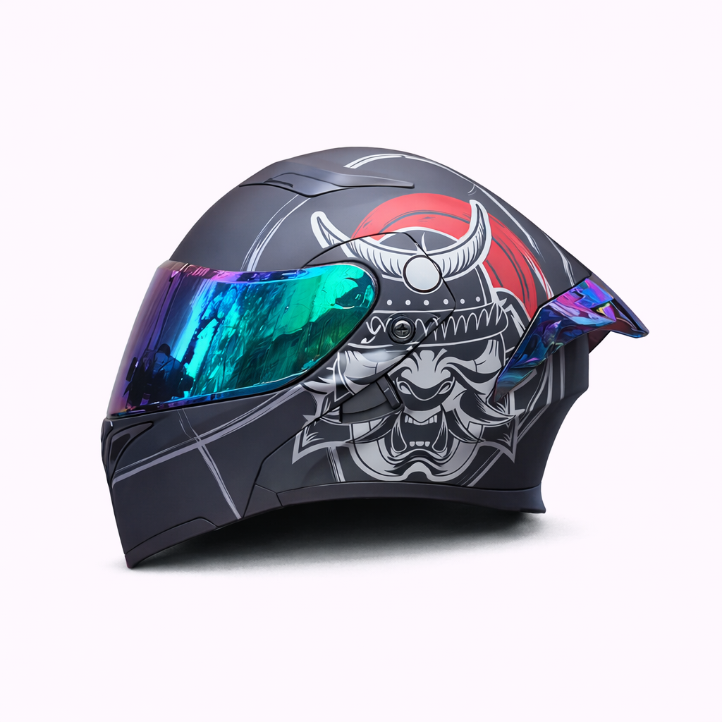 Motorcycle Helmet ORZ Z-169 Flip-Up Full Face Dual Visor Helmet, DOT & ECE Approved