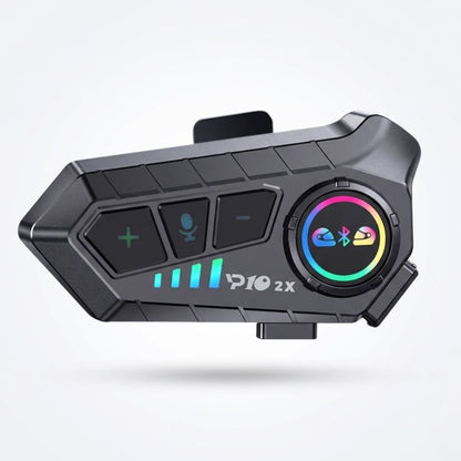 P10 2X Motorcycle Helmet Intercom (2-Rider, 300m, IPX6, BT 5.3)