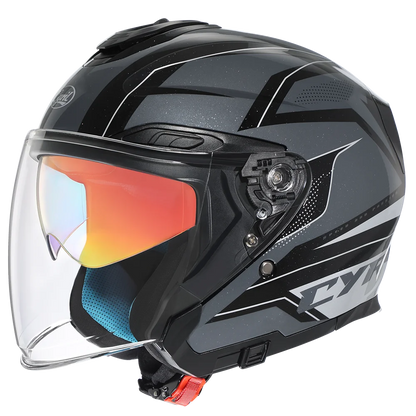 IronRide Open Face Dual Visor Helmet –  DOT Certified
