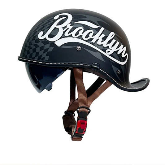 Retro Cocked Tail Half Helmet – Vintage Cruiser Edition